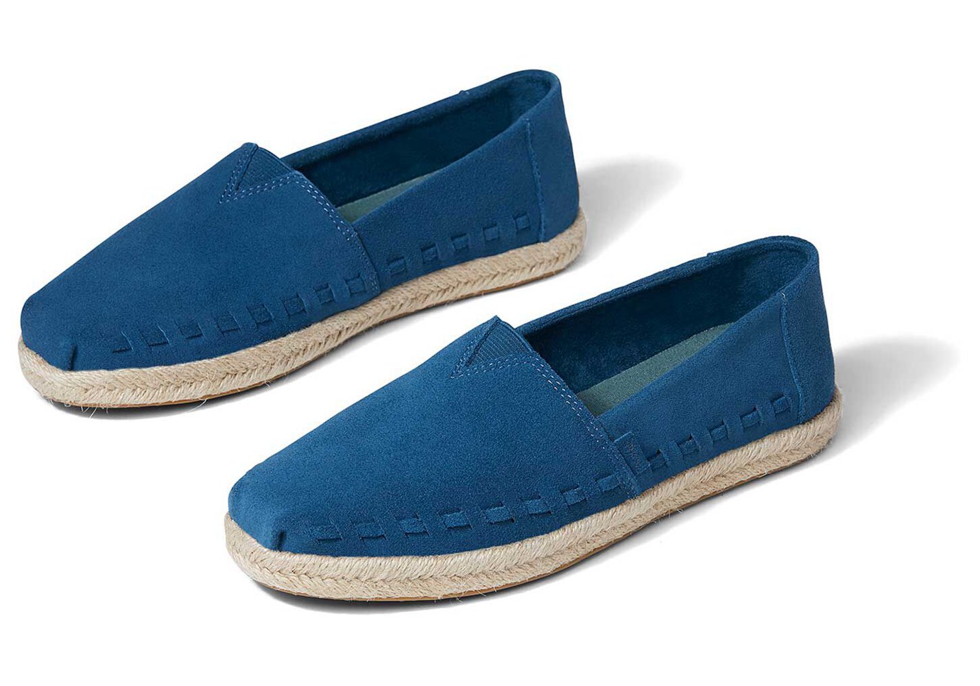 Toms Espadryle Damskie Niebieskie - Alpargata Rope - 37ZHISOGR